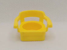 Load image into Gallery viewer, Bright Yellow Triangle Back Barrel Captain's Chair