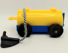 Load image into Gallery viewer, Airport Fuel Tank Car Yellow top/ Blue bottom One Sided Gas Pump Design