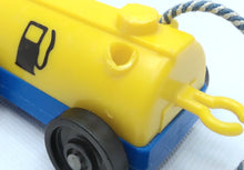 Load image into Gallery viewer, Airport Fuel Tank Car Yellow top/ Blue bottom One Sided Gas Pump Design