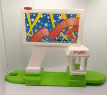 Load image into Gallery viewer, #2454 Fisher Price Little People Drive In Movie Theater 1990