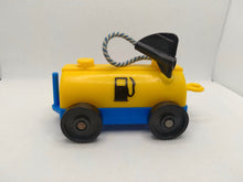 Load image into Gallery viewer, Airport Fuel Tank Car Yellow top/ Blue bottom One Sided Gas Pump Design