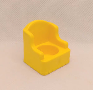 Bright Yellow Wing Chair