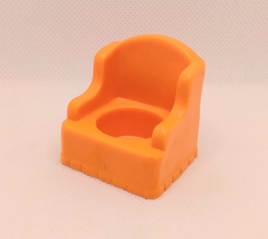 Orange Wing Chair