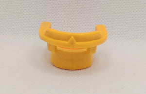 Butterscotch Yellow Triangle Back Barrel Captain's Chair