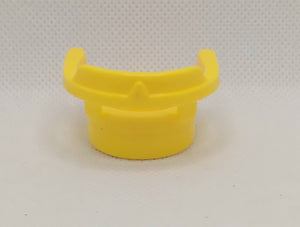 Bright Yellow Triangle Back Barrel Captain's Chair