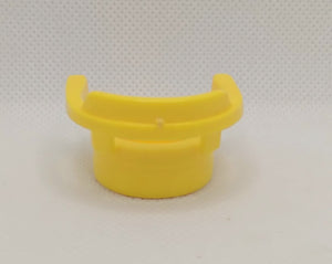 Bright Yellow Dot Back Barrel Captain's Chair