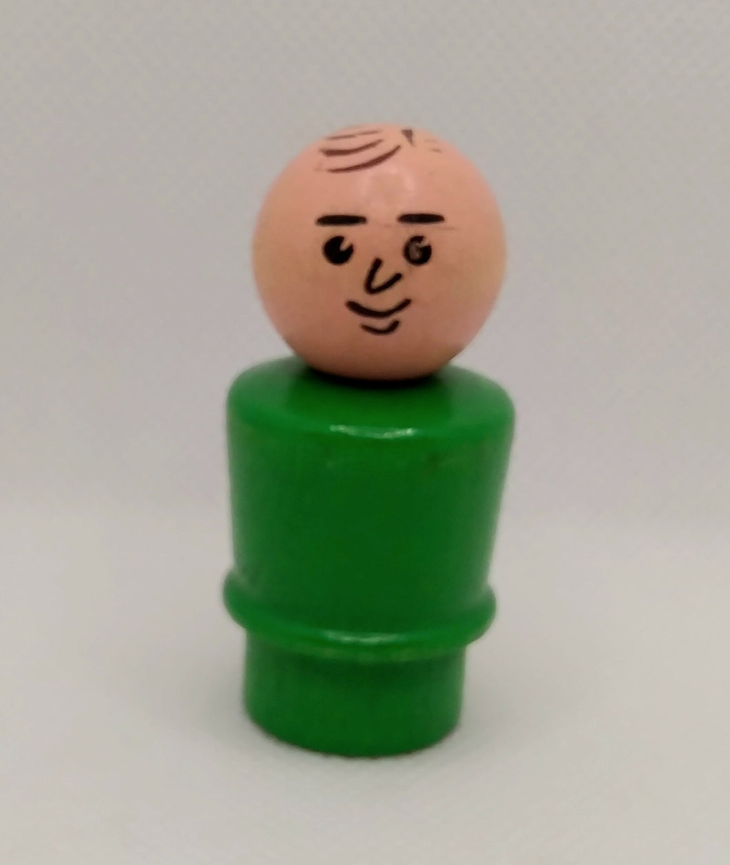 Green Body Stamped Hair Dad all wood