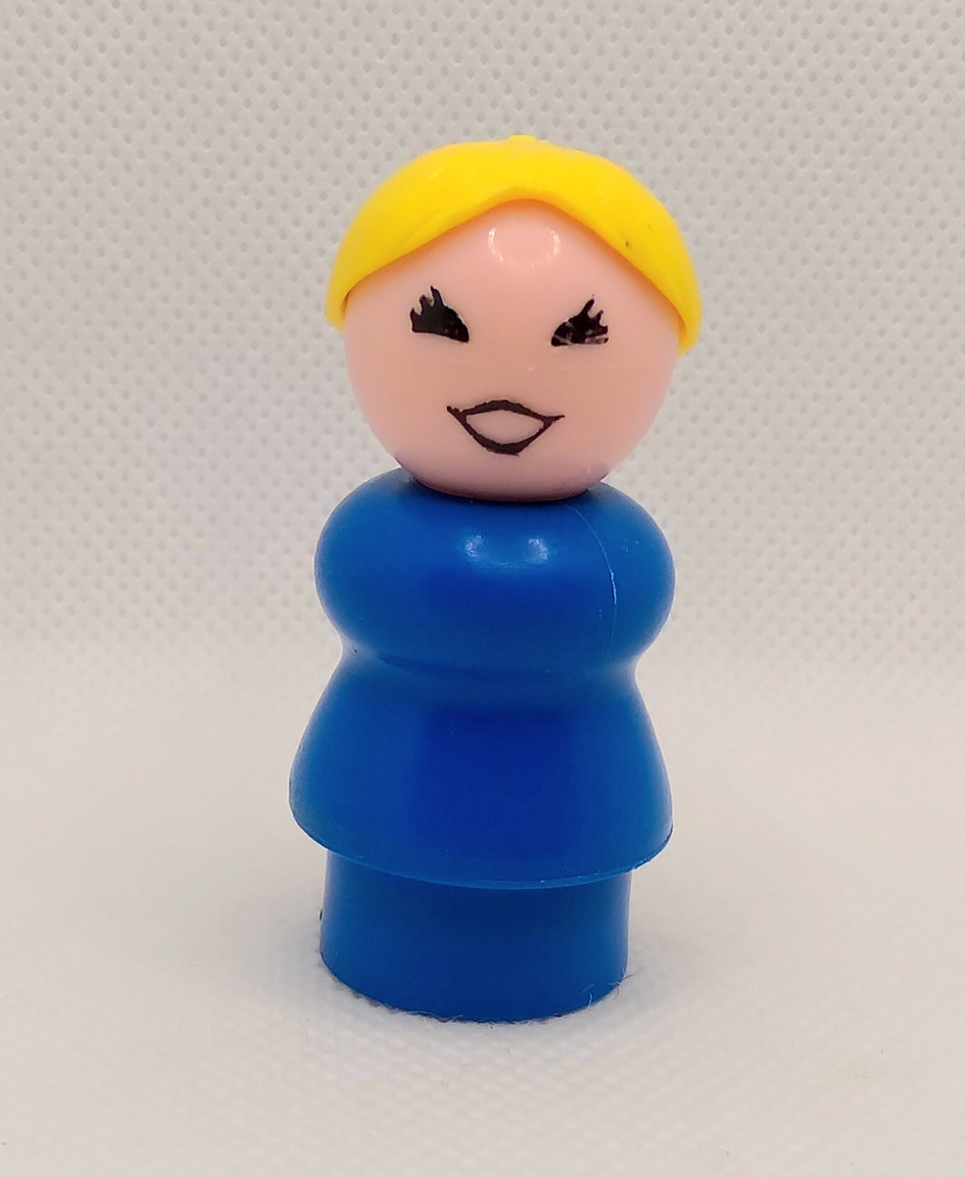 Blue Bodied Blonde Mom- All plastic