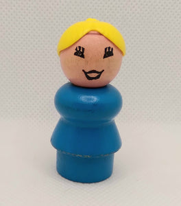 Blue Bodied Blonde Mom - ALL WOOD