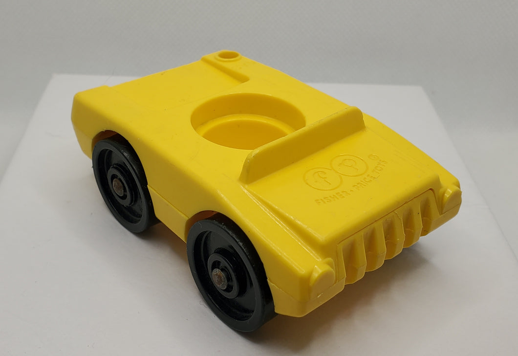 Drive In Movie Theater Solid Yellow SIngle Seat Car