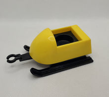 Load image into Gallery viewer, Snowmobile Sled Yellow Black Skis
