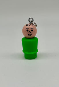Handmade Fisher-Price keychain green dad