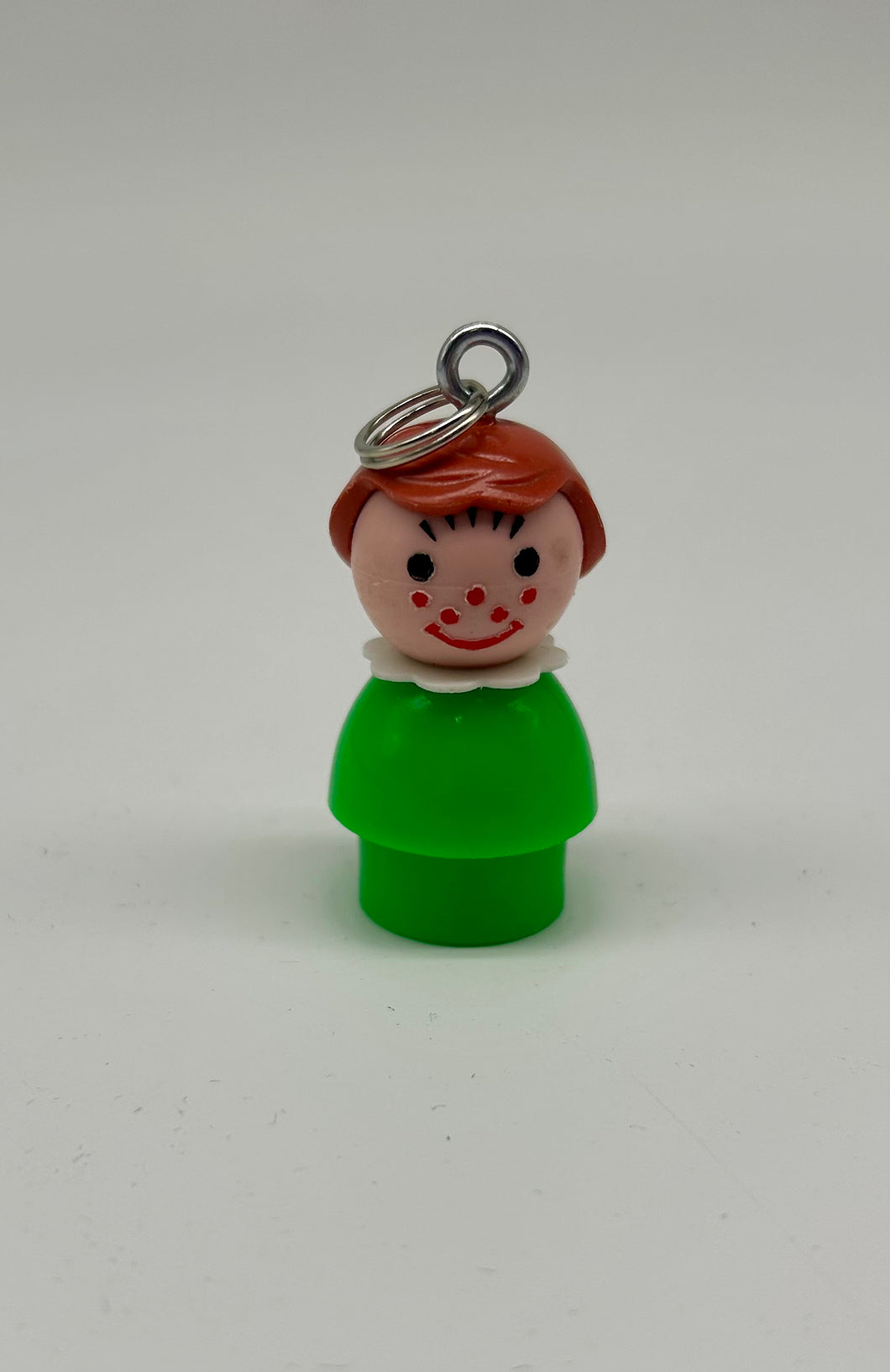 Fisher-Price keychain green girl with freckles