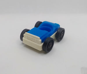 Garage Car-Blue top/white base