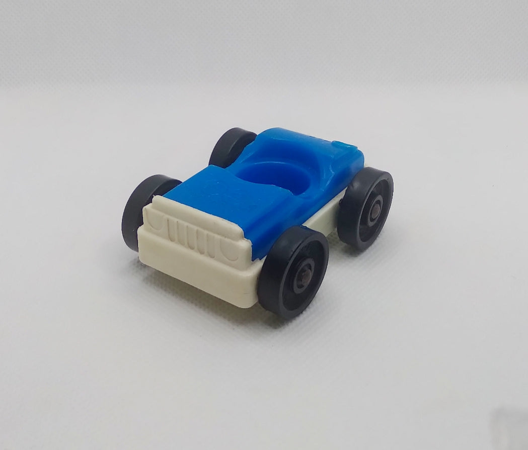 Garage Car-Blue top/white base