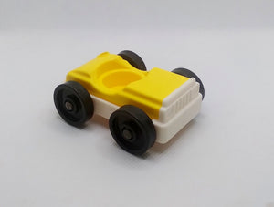 Garage Car-Yellow top/white base