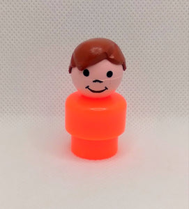 Orange body brown hair boy.