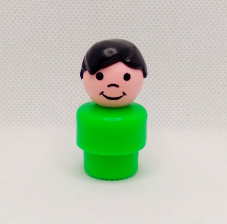 Green Body black haired boy