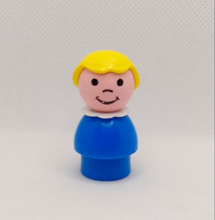Blue body blonde hair girl