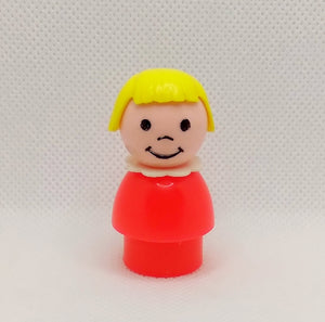 Red body blonde hair girl- all plastic