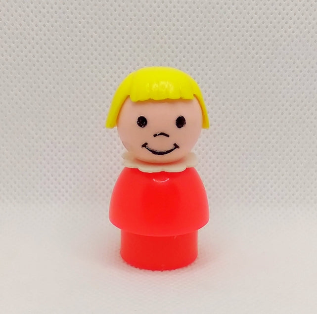 Red body blonde hair girl- all plastic