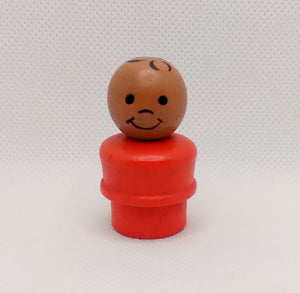 Red all wood AA stamped hair boy- rim around waist