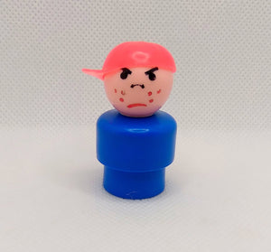 Blue body red cap Angry Boy Butch- All plastic