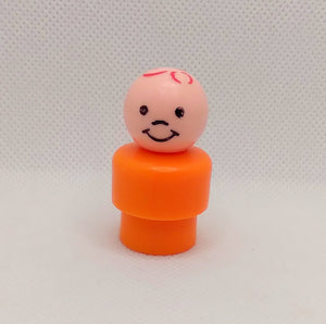 Orange body red stamped hair boy- All plastic