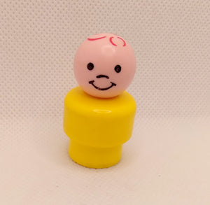 Yellow body red stamped hair boy