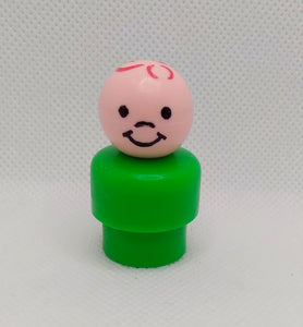 Green Body red stamped hair boy- All plastic