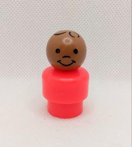 AA Red body black stamped hair boy - All plastic