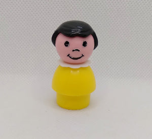 Yellow body black hair girl