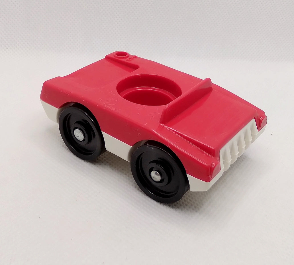 Gas Station Car Red one seater- red top/white base
