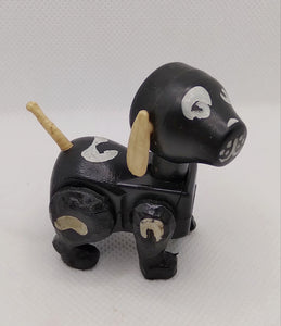Farm Black Dog w/ White Spots