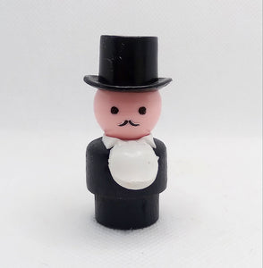Circus Ringmaster Wood Body/ plastic head