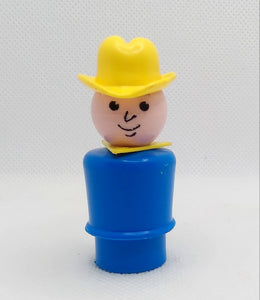 Farmer Yellow Triangle Scarf Yellow Hat #636 all plastic