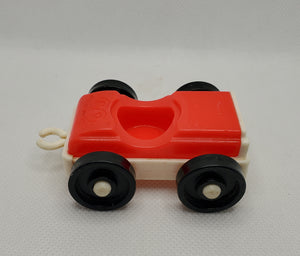 Car and Boat Set Red White Car with Hook #685 1968-1969