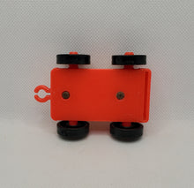 Load image into Gallery viewer, Car &amp; Camper Set RIVETED White Red Car with Hook #986 1968
