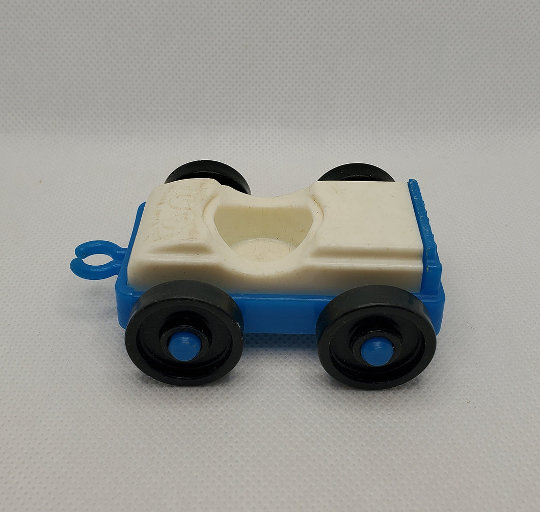 Play Family Yellow House Set Blue White Car with Hook #952 1969 version