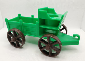 Western Town Green Wagon Buckboard