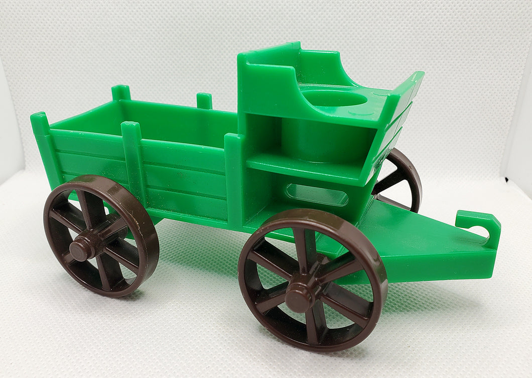 Western Town Green Wagon Buckboard