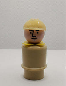 Garage Squad Figure Little People Tan Body Yellow Scarf Construction #679