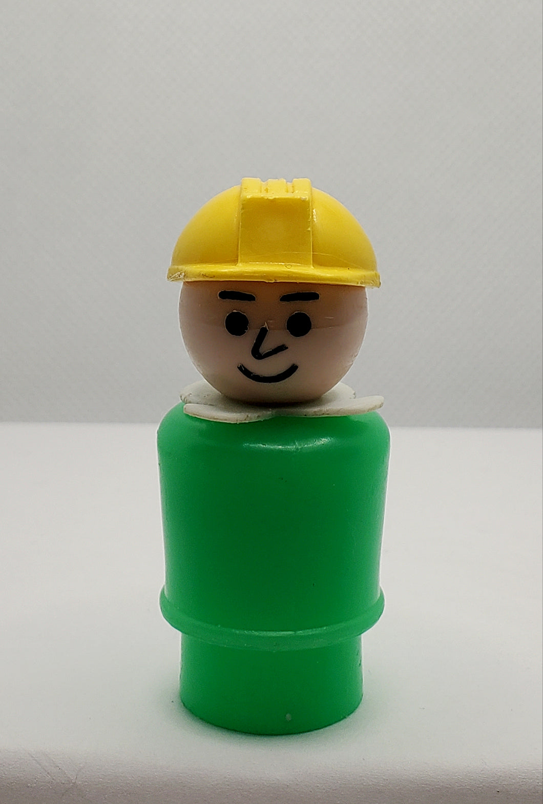 Offshore Cargo Base Figure #945 Green Body Yellow Hat White Scarf Construction Worker