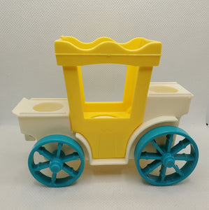 Castle Royal Carriage- yellow carrier/white base