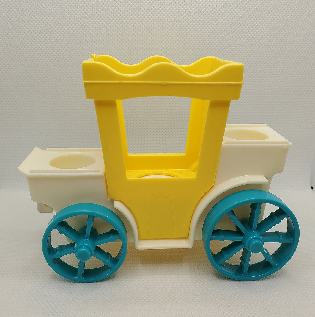 Castle Royal Carriage- yellow carrier/white base