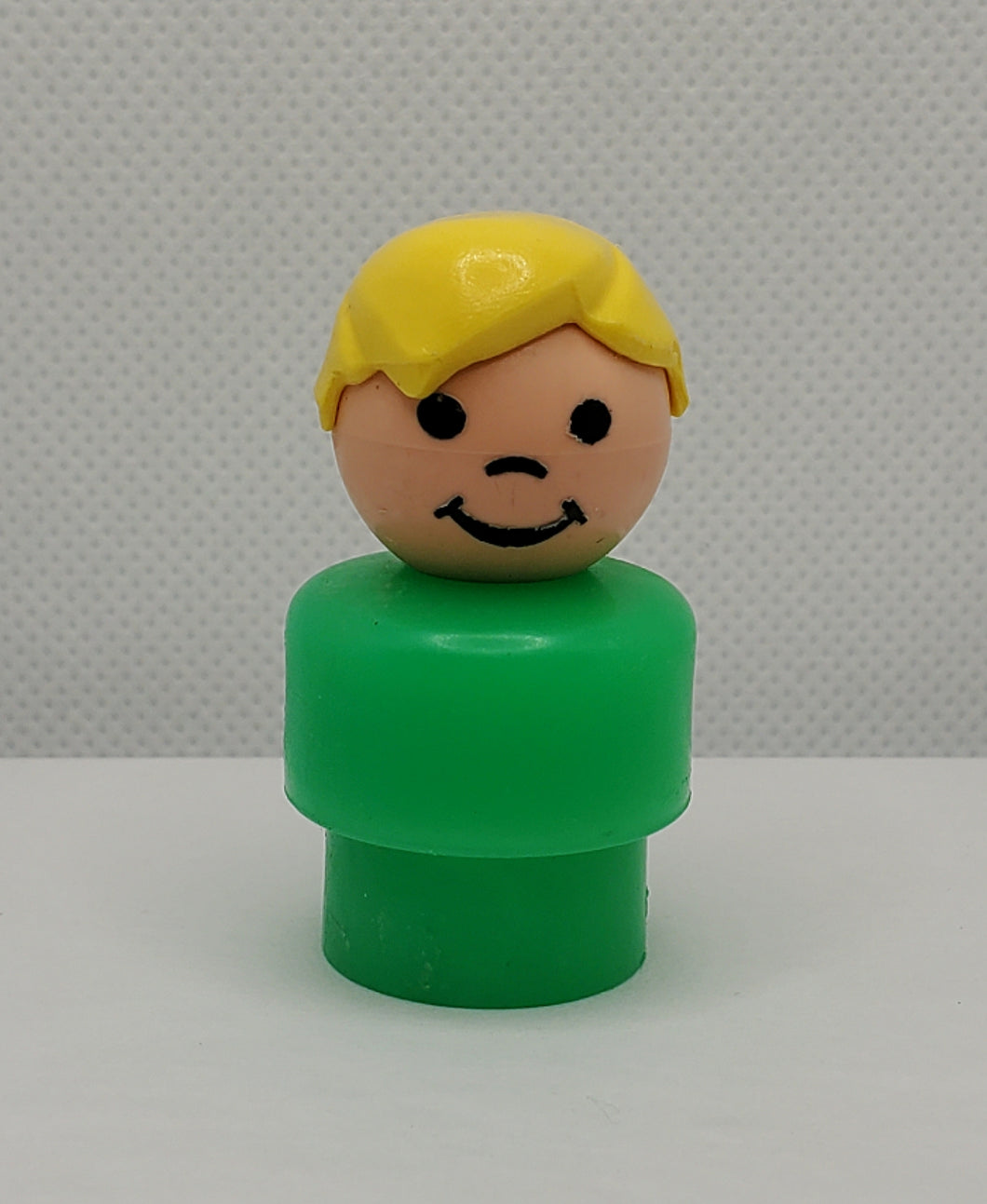 Cruise Boat Green Body Blonde Hair Boy #2524 Hard to Find-all plastic.