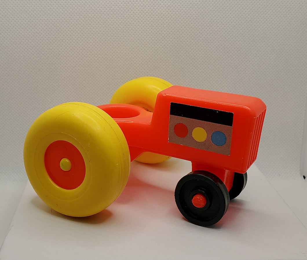 Farm Litho Tractor Red / Yellow wheels