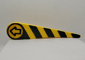 Main Street #2500 Road Swing Gate Yellow Black