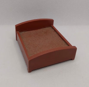 Brick Brown Double Bed
