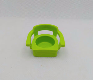 Green Barrel Captain's Chair  Triangle Back